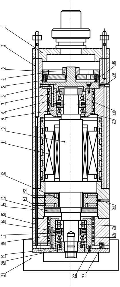 一種軸向雙向振動(dòng)電主軸