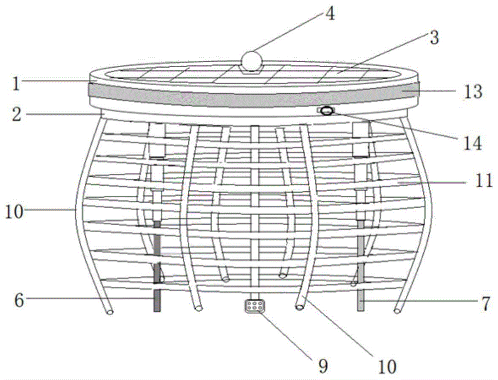 一種太陽能復(fù)合式電解法污水處理漂浮裝置