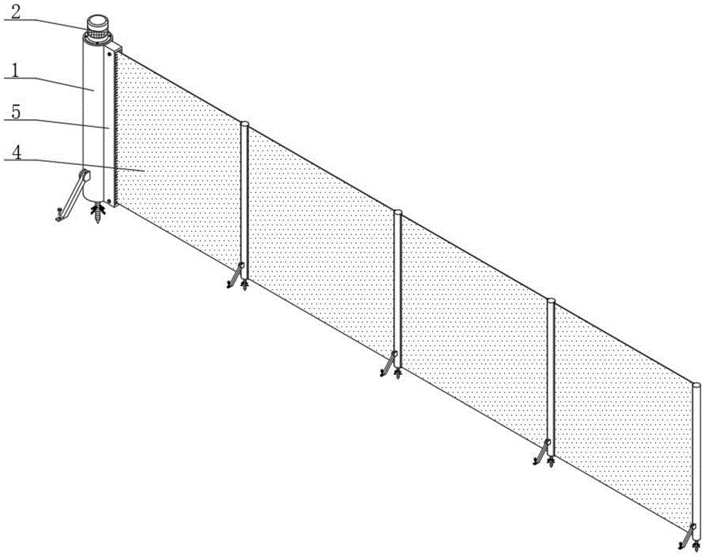 一種基于林蛙生態(tài)養(yǎng)殖用一體圍欄