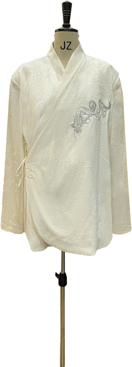 斜襟系帶式國(guó)風(fēng)外套