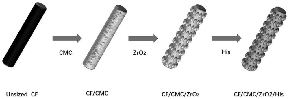 一種三明治結(jié)構(gòu)的碳纖維及其制備方法和應(yīng)用
