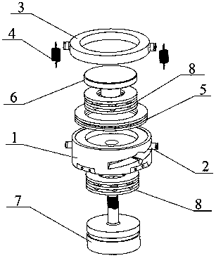 一種用于鉭電容壓制模具的自調(diào)節(jié)裝置
