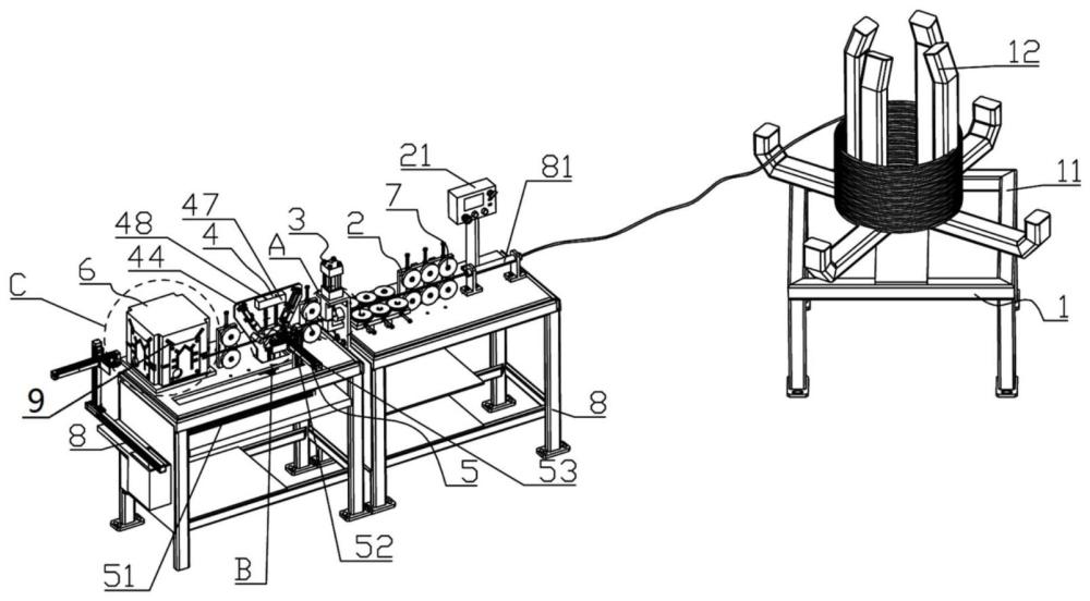 一種適用于新能源汽車扁線電機繞組扁線折彎成型裝置