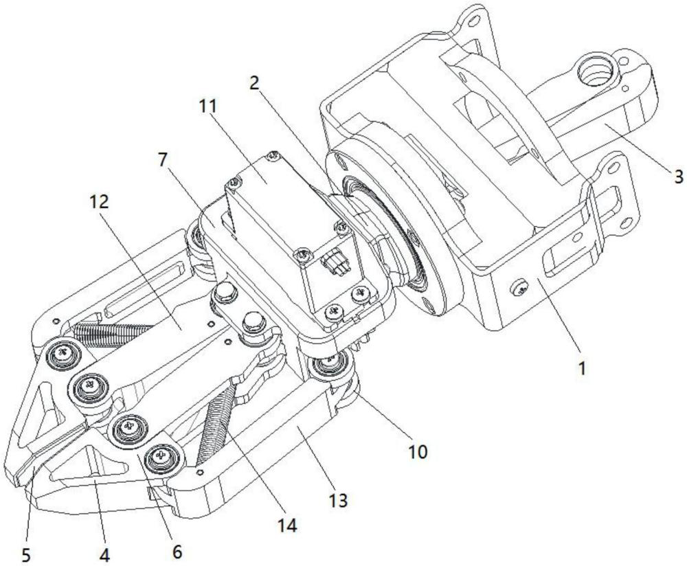 一種全周向高精度夾持機械手