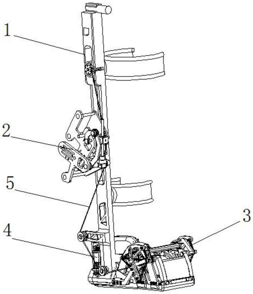 一種基于張拉整體結(jié)構(gòu)的下肢可穿戴助力設(shè)備