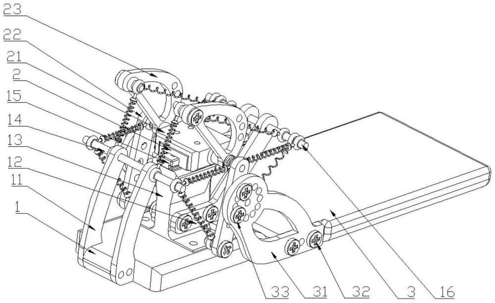 一種基于張拉整體結(jié)構(gòu)的仿生足跖趾關(guān)節(jié)機(jī)構(gòu)及裝置