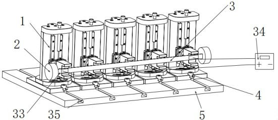 一種基于多自由度模具結(jié)構(gòu)的三維熱拉彎成形裝置