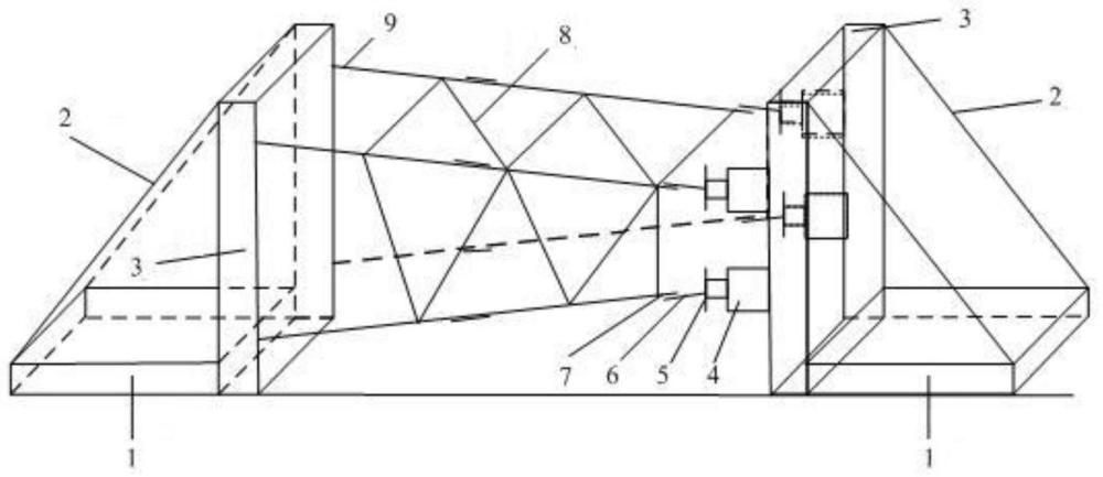 輸電鐵塔主材角鋼軸力與彎矩協(xié)調(diào)加載裝置及測(cè)量方法